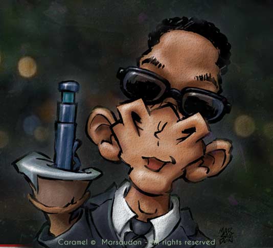 CARAMEL transformé en Men In Black