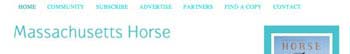 Banner Massachusetts Horse Journal