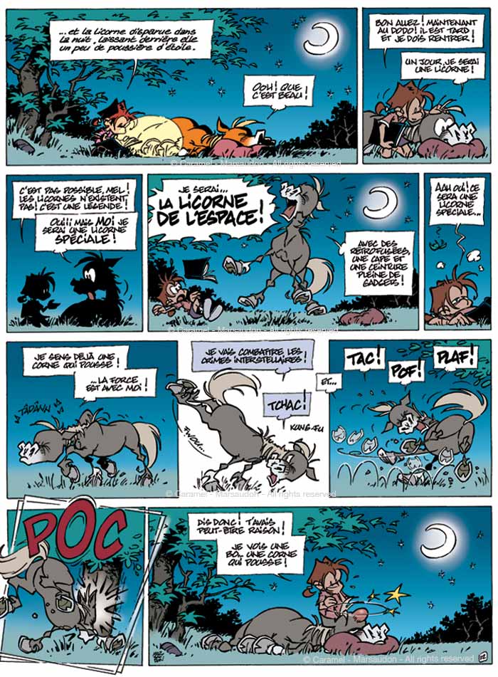 Gag 112 de la bande dessinée CARAMEL