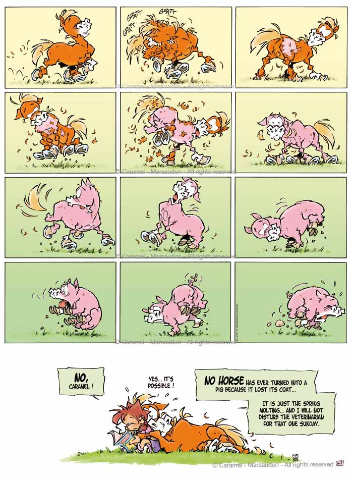 Gag 167 of CARAMEL comics