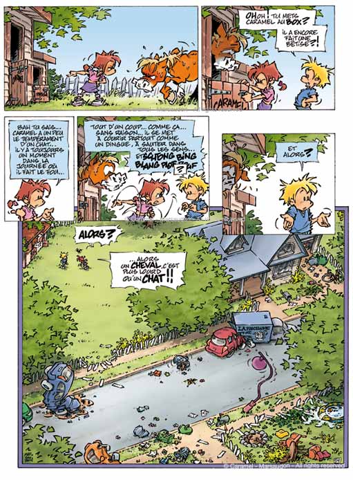 Gag 157 de la bande dessinée CARAMEL