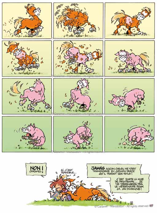 Gag 167 de la bande dessinée CARAMEL